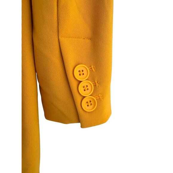 Size 10 $120.00 BOSTON PROPER Beyond Travel Gold Classic Boyfriend Blazer Jacket - Picture 11 of 14